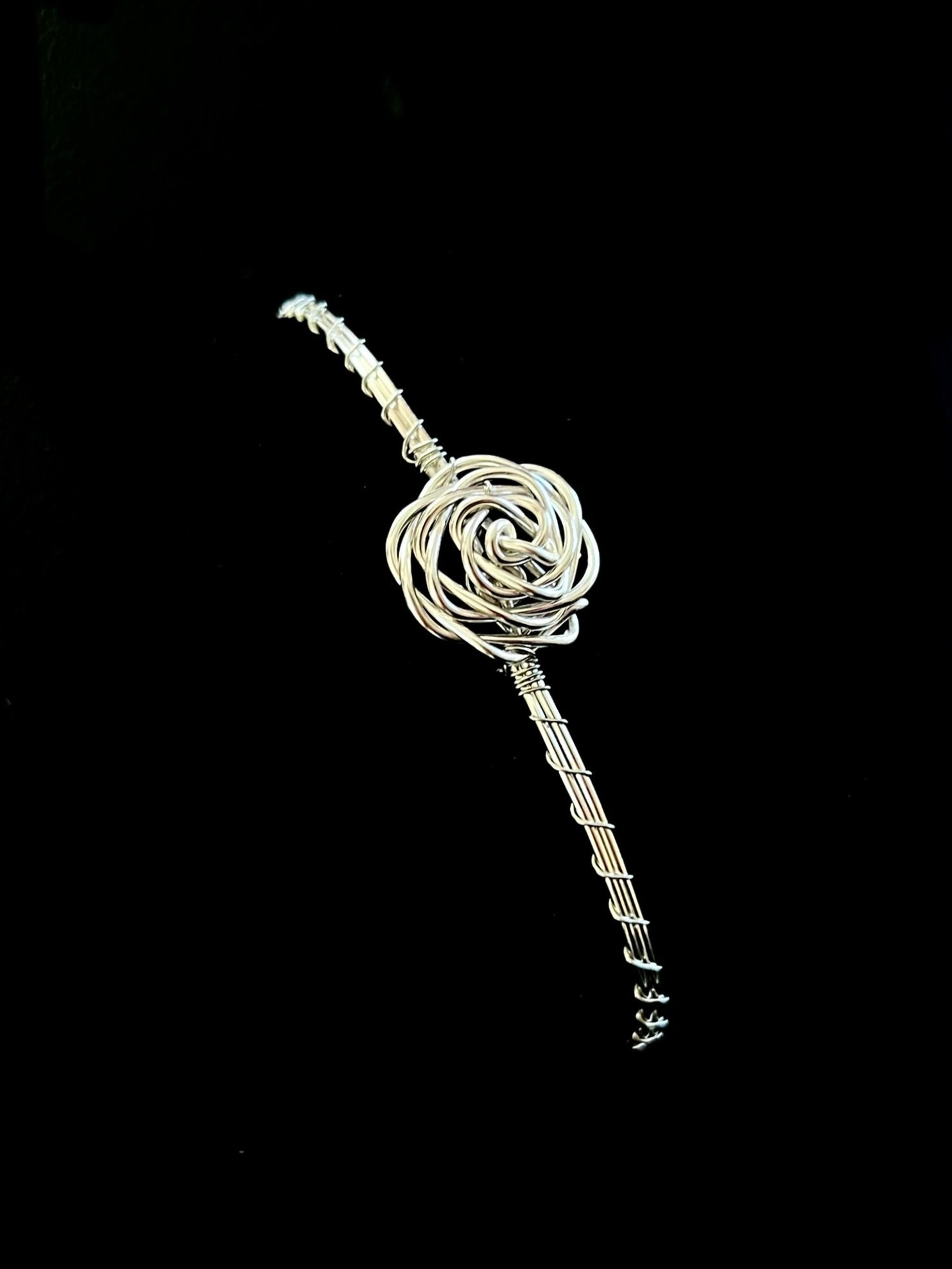 Bracelet jonc « Rose »
