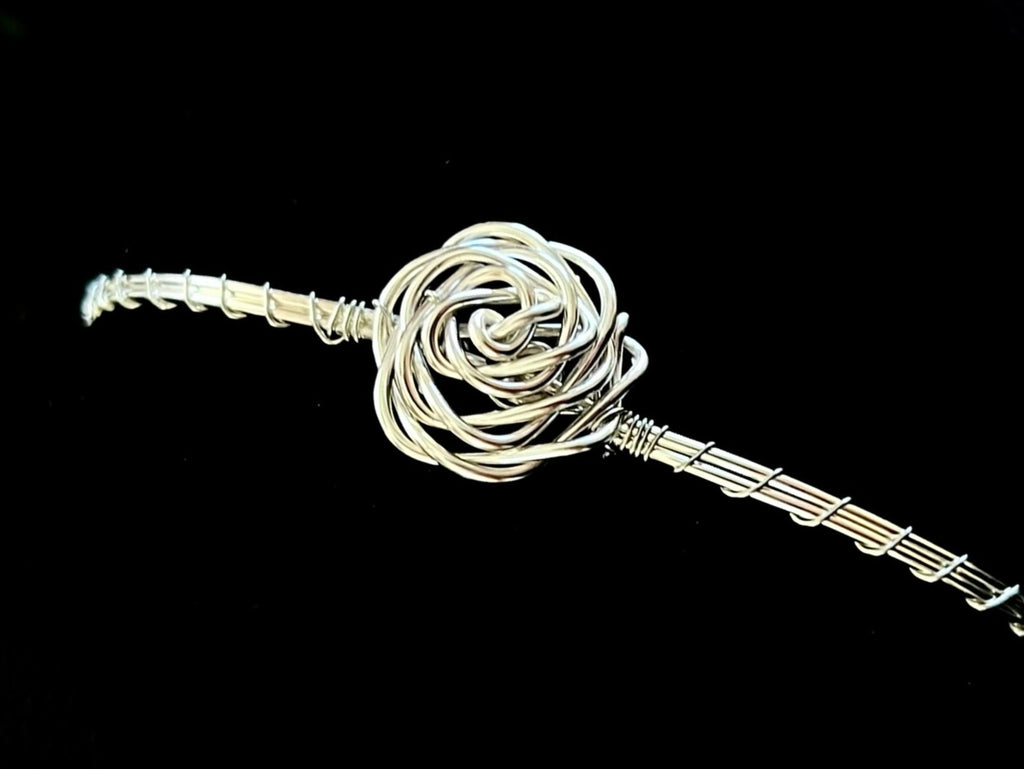 Bracelet jonc « Rose »