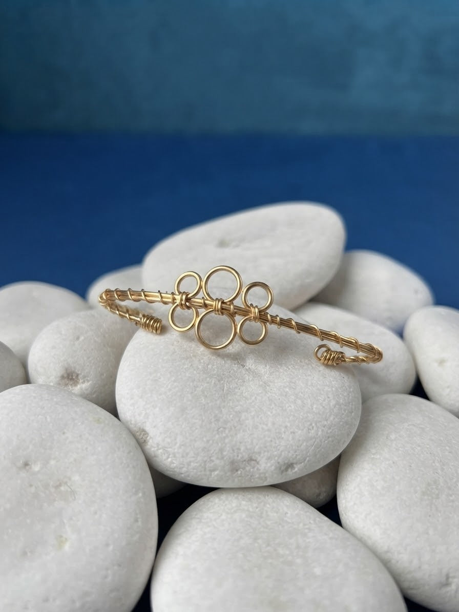Les Mini Dots Bracelet model S golden