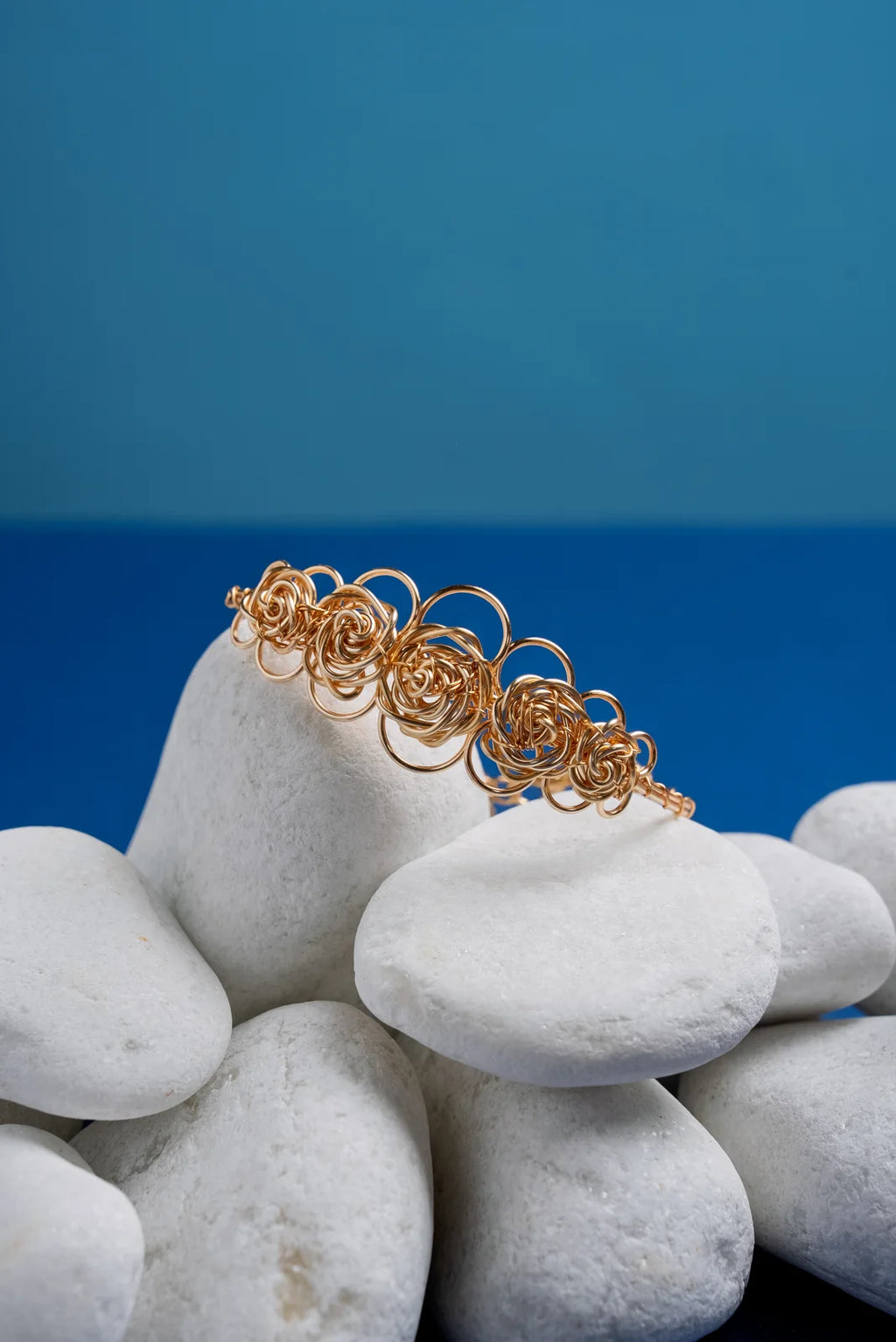 Bracelet Les Roses modèle L doré 