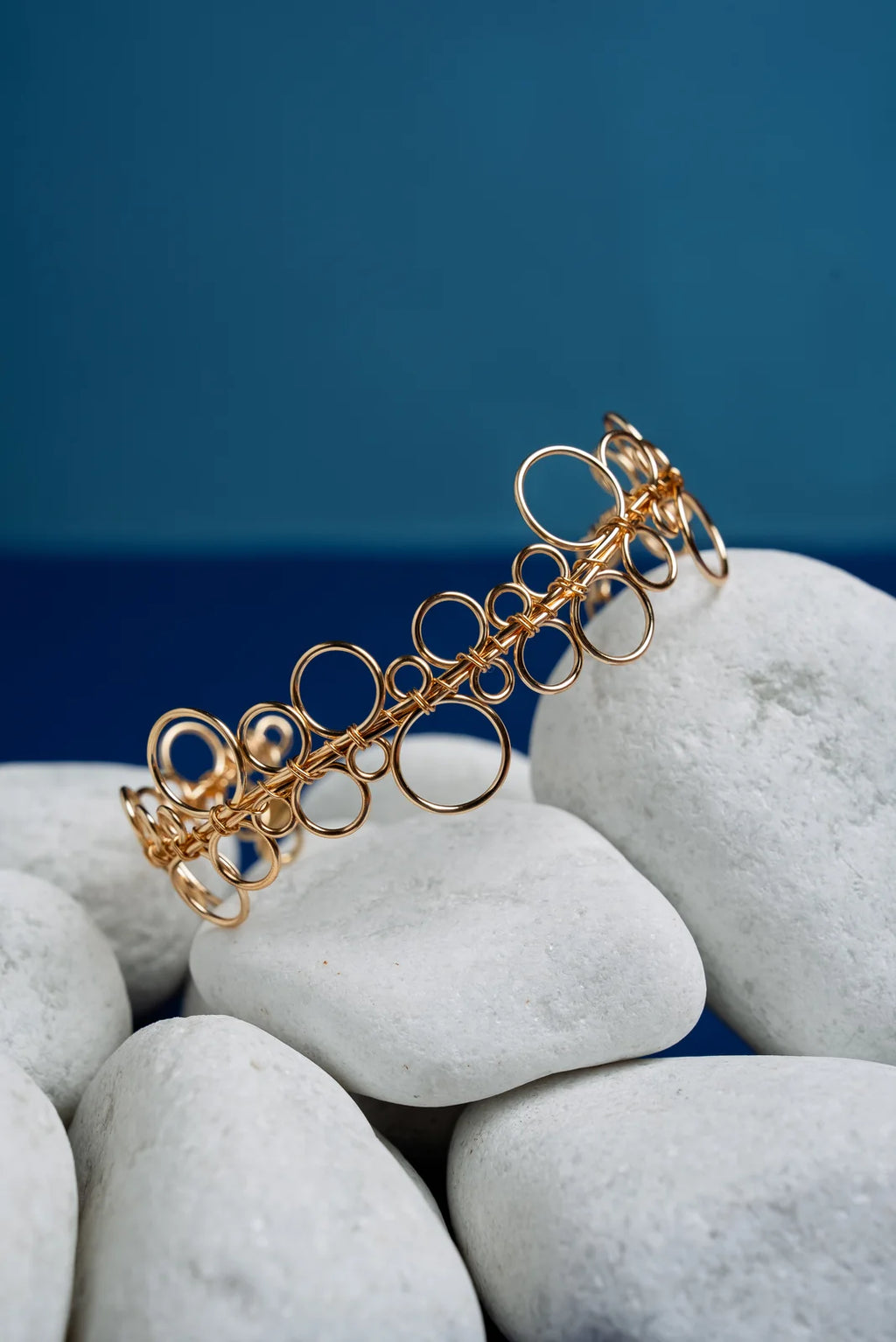 « BUBBLES » bracelet Model S golden
