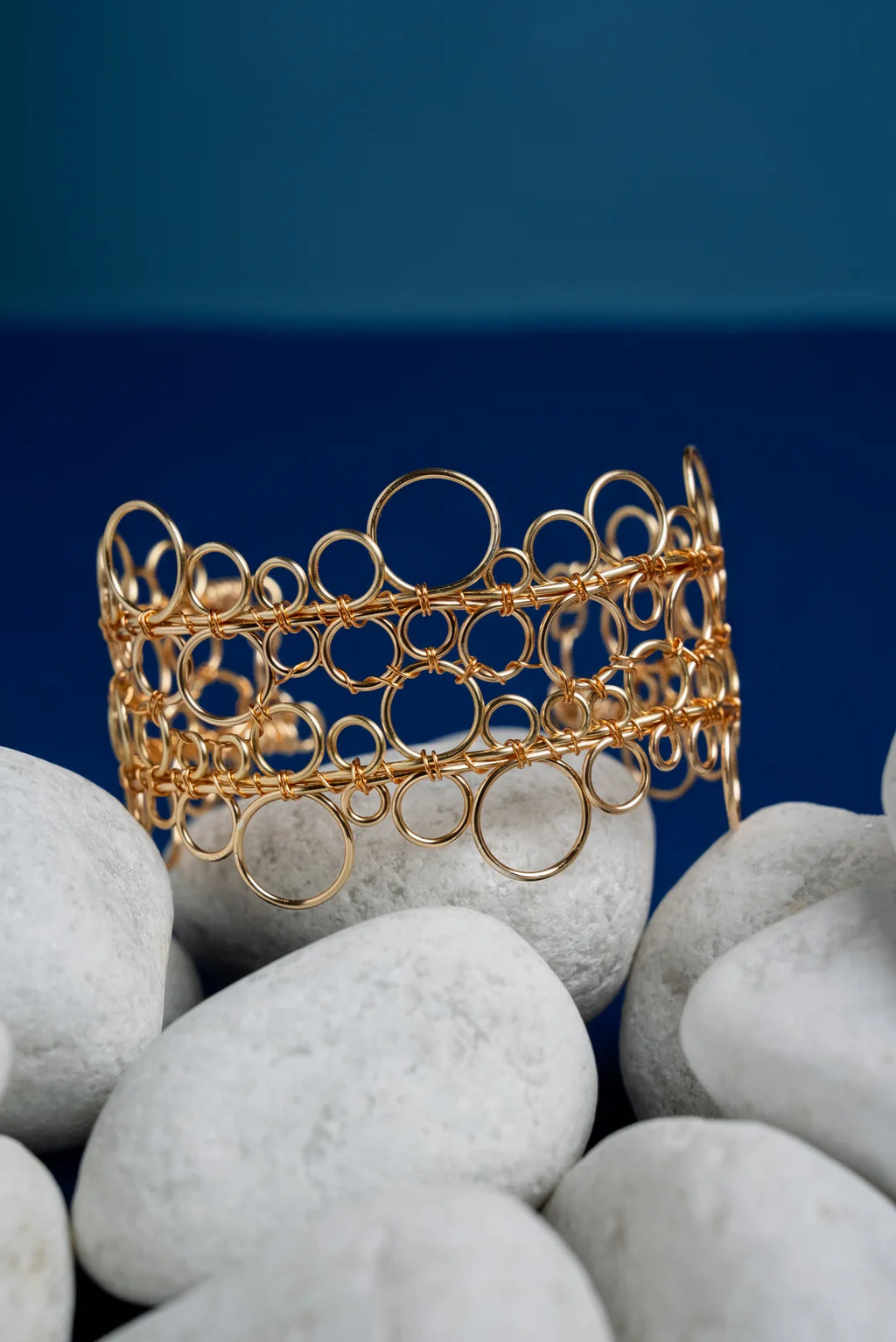 « BUBBLES » bracelet Model L golden