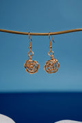 Boucles d’oreilles Les Roses S dorées