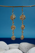 Boucles d’oreilles Les Roses modèle L doré 