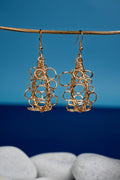 Boucles d’oreilles Bubbles modèle L doré 