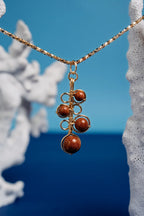 « BUBBLES » collier modèle M doré 