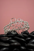 « BUBBLES » bracelet modèle M argenté 