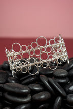 « BUBBLES » bracelet modèle L argenté 