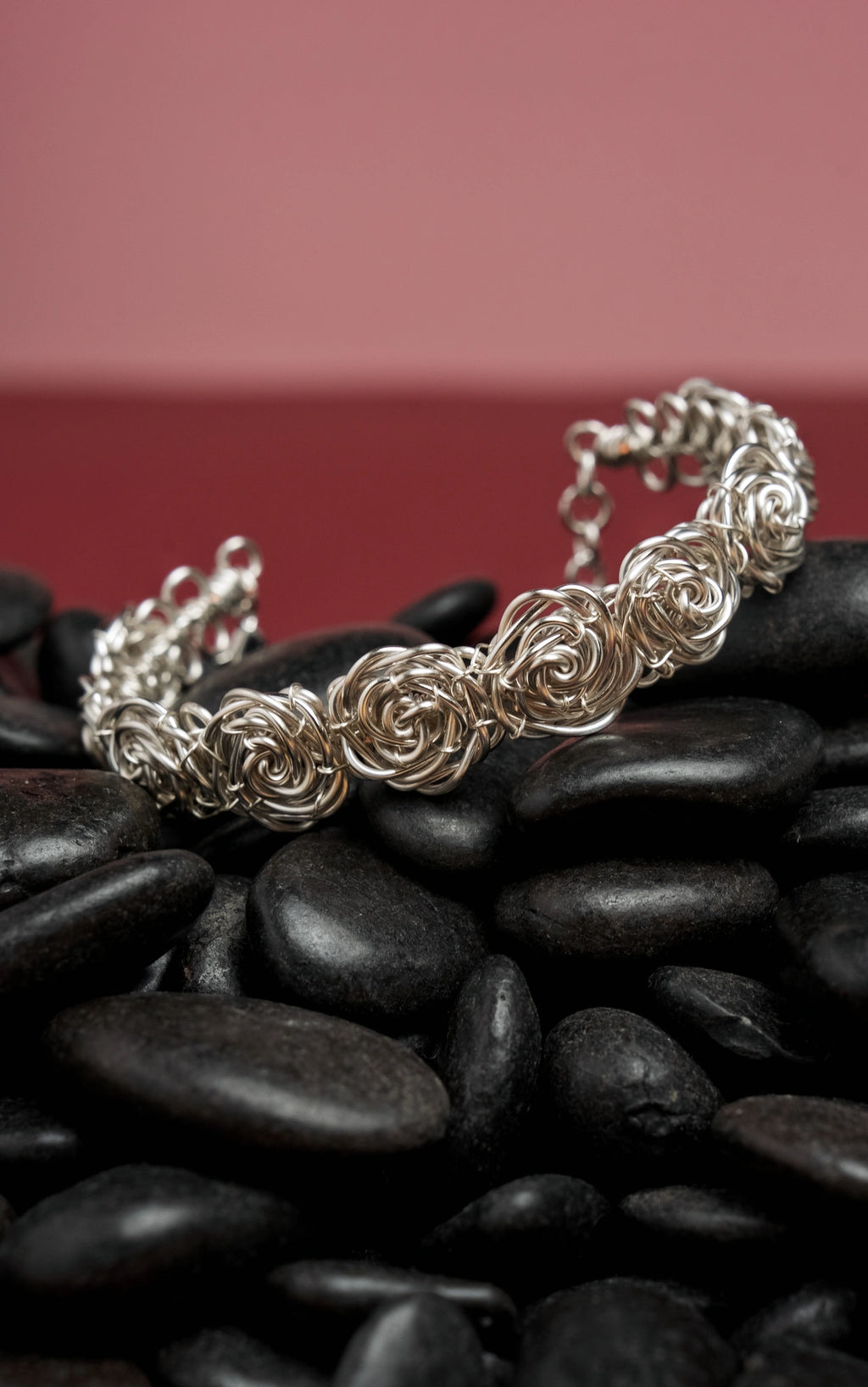 Bracelet Les Roses - Les Audacieuses modèle full roses argenté 