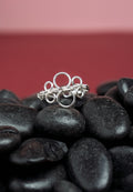« DOTS » bague modèle M argenté 