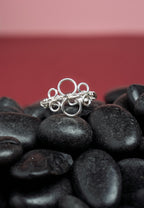 « DOTS » bague modèle M argenté 