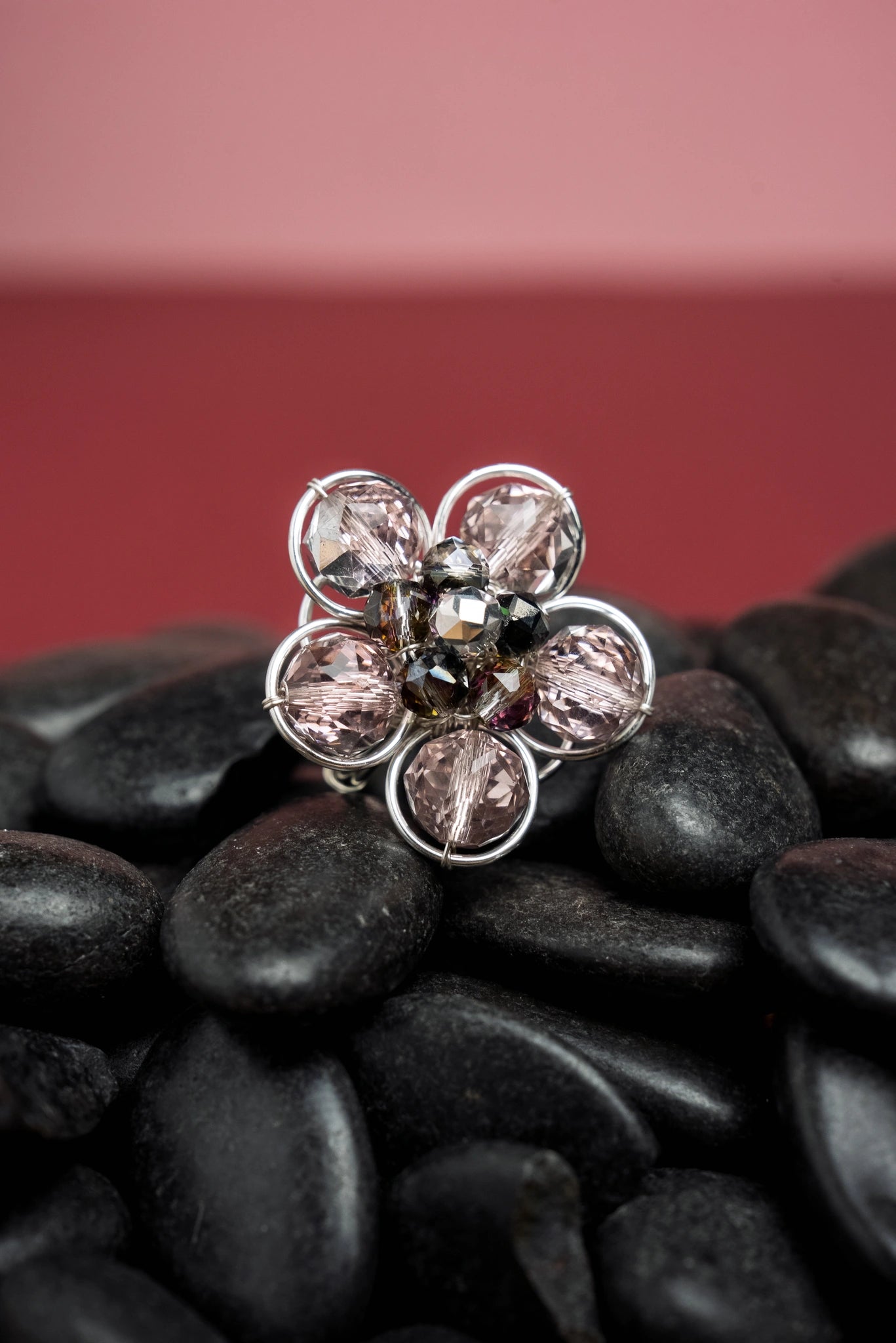 « BOTANICAL » ring Model M silvered