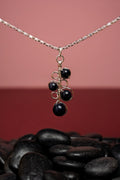 « BUBBLES » necklace Model M silvered