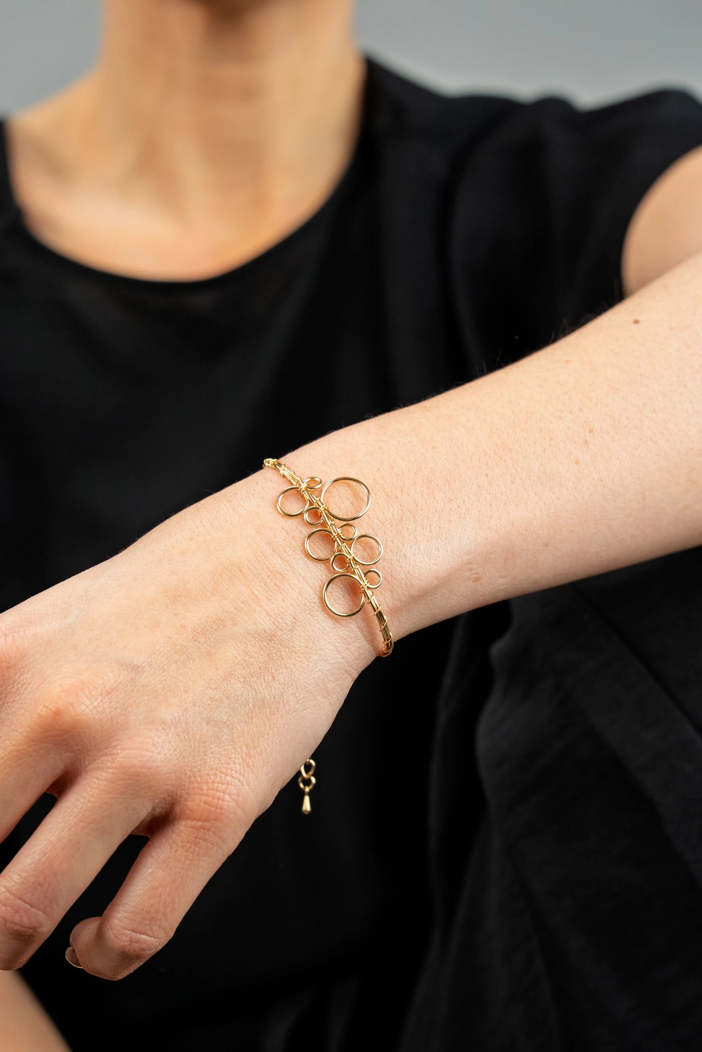 « BUBBLES » bracelet Model XS golden