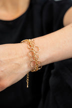 « BUBBLES » bracelet Model S golden