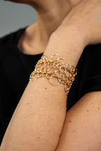 « BUBBLES » bracelet Model L golden