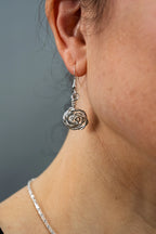 Boucles d’oreilles Les Roses modèle S argenté