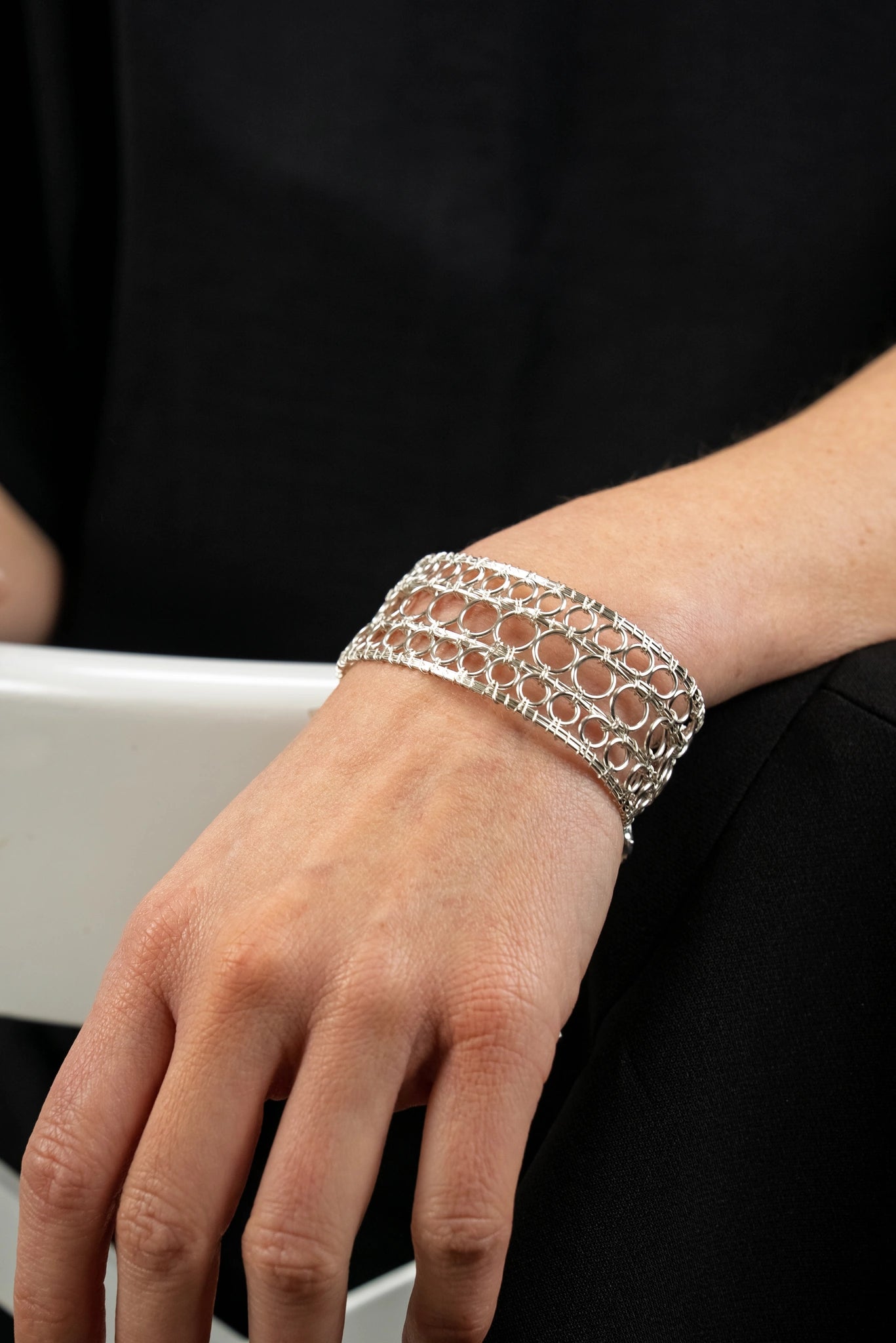 « CLASSIC » bracelet Model M silvered