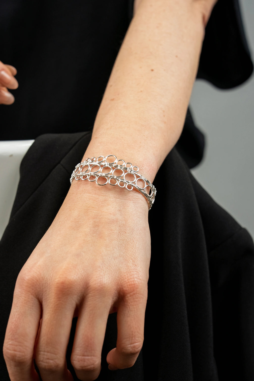 « EMPIRE » bracelet Model XS silvered