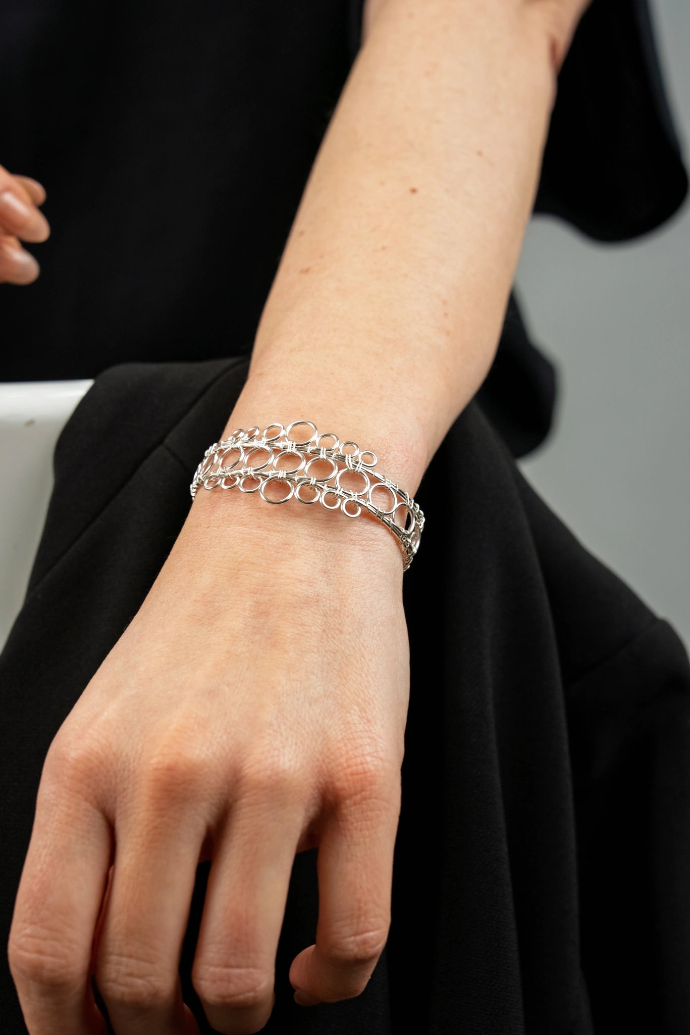 « EMPIRE » bracelet Model XS silvered