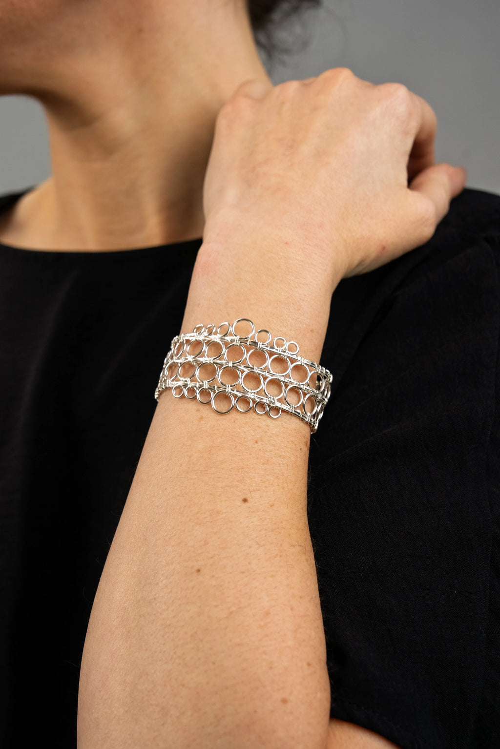 « EMPIRE » bracelet Model S silvered