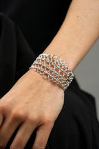« EMPIRE » bracelet Model M silvered