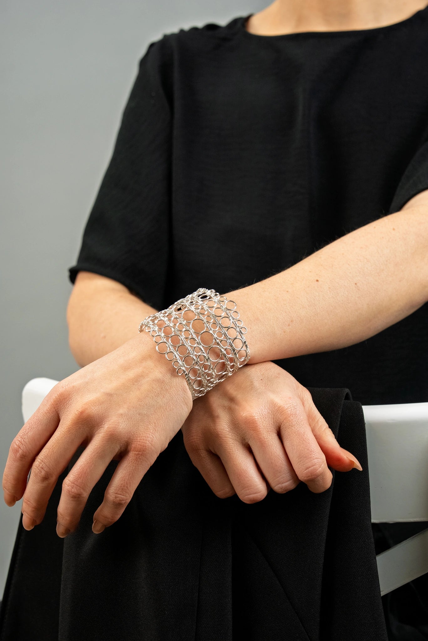 « EMPIRE » bracelet Model L silvered