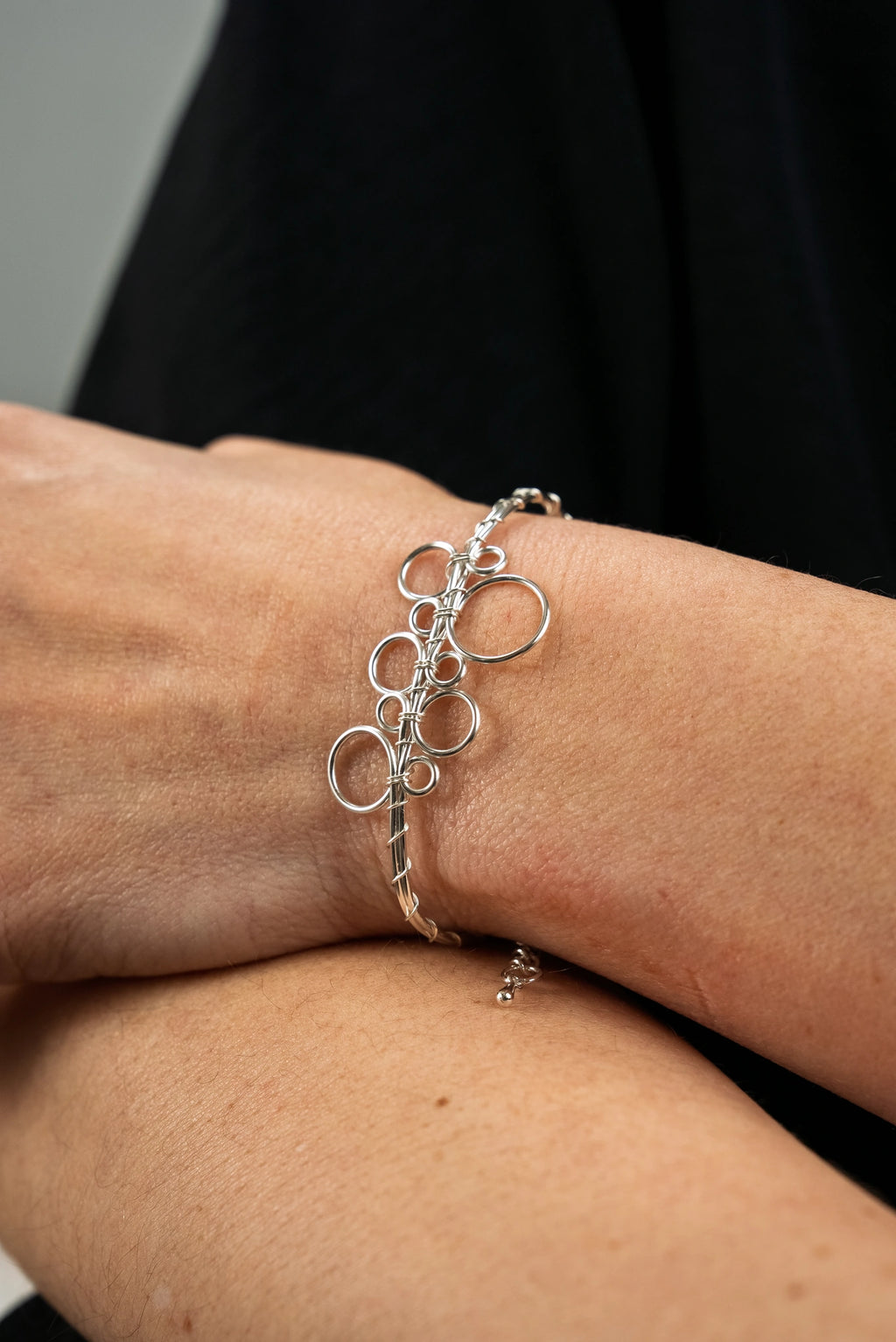 « BUBBLES » bracelet modèle XS argenté 