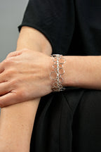 « BUBBLES » bracelet Model S silvered
