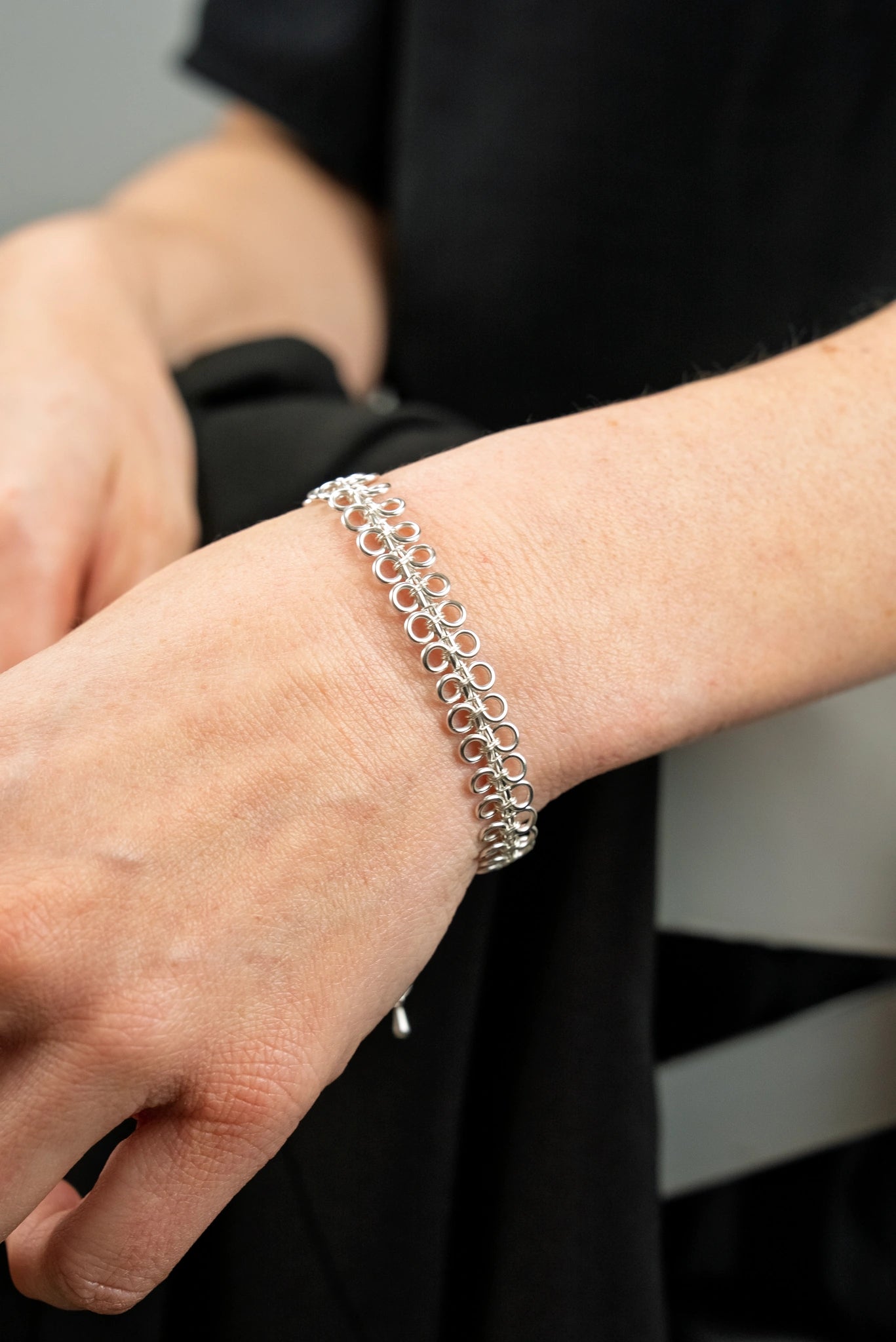 « EPURE » bracelet Model XS silvered