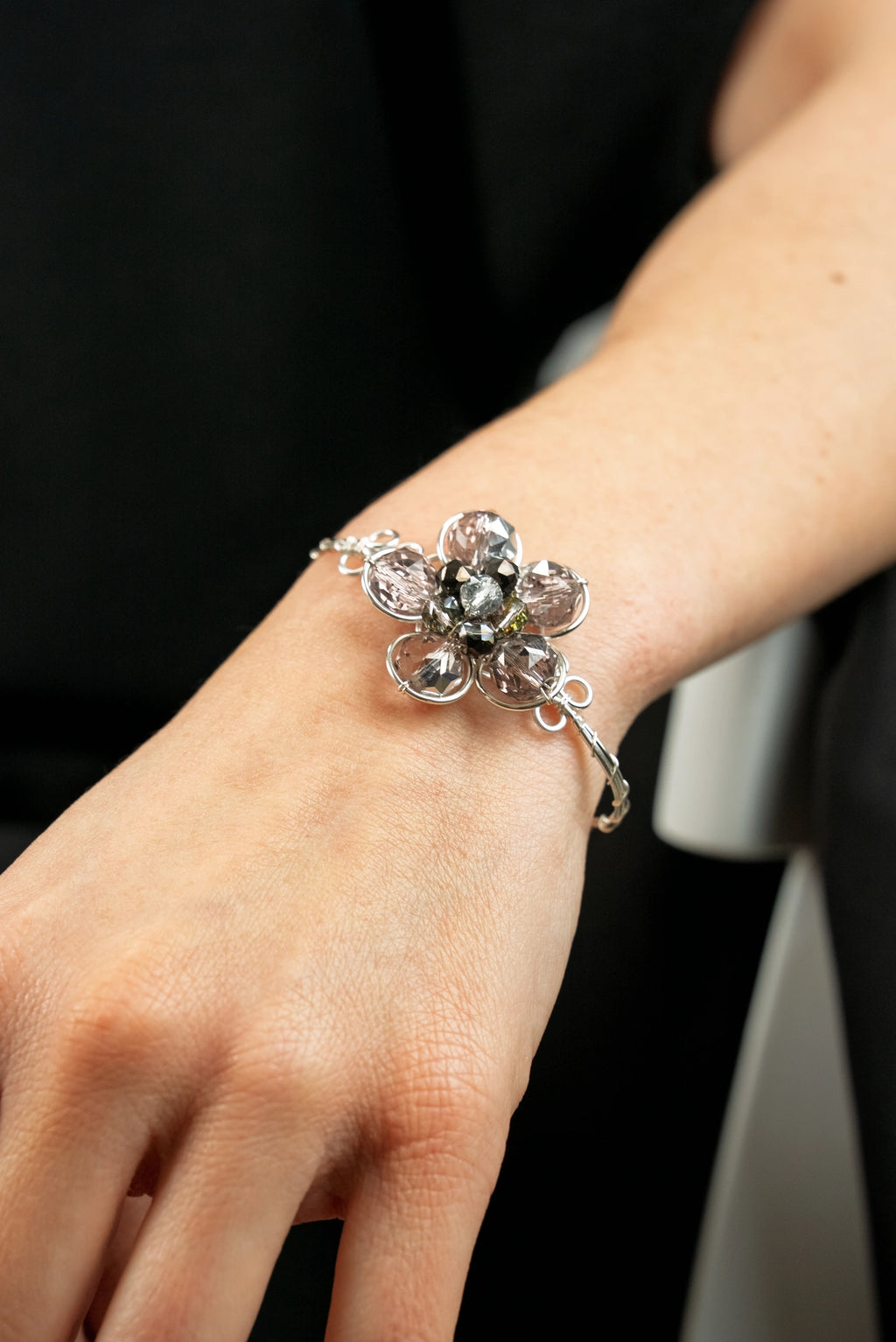 « BOTANICAL » bracelet Model S silvered