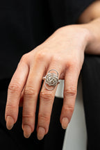 « ROSE » ring Model M silvered