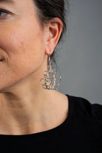 Bubbles Earrings model L silvered