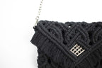 Bali-macrame-bag-pochette-black-trois-quart handmade